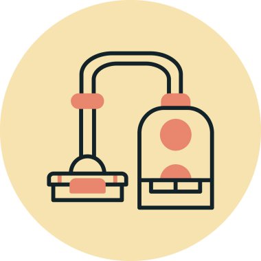 Spor salonu. Web simgesi vektör illüstrasyonu