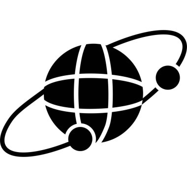 Uydu Simgesi, vektör illüstrasyonu