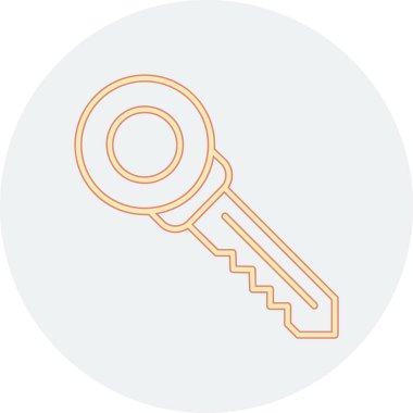 Anahtar. Web simgesi basit illüstrasyon