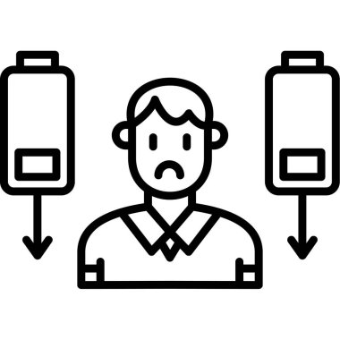 Cep telefonu simgesi olan adam, taslak biçimi