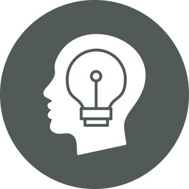 Ampul. Web simgesi basit illüstrasyon