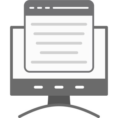 dizüstü bilgisayar simgesi, basit vektör illüstrasyonu