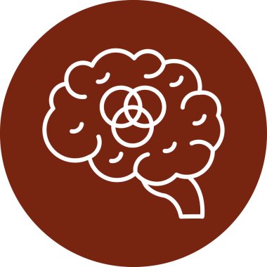 Vektör Beyin simgesi illüstrasyonu