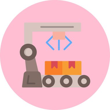 Web düz simgesi, kodların vektör illüstrasyonu