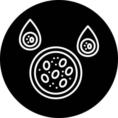 Bir köpek simgesinin vektör illüstrasyonu