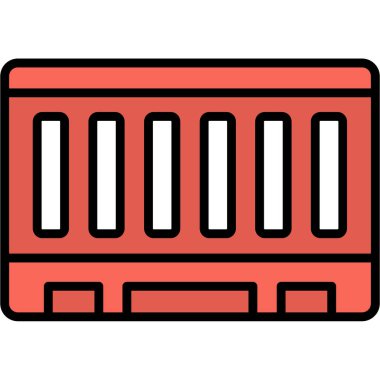 Çizgi film simgesinin vektör çizimi