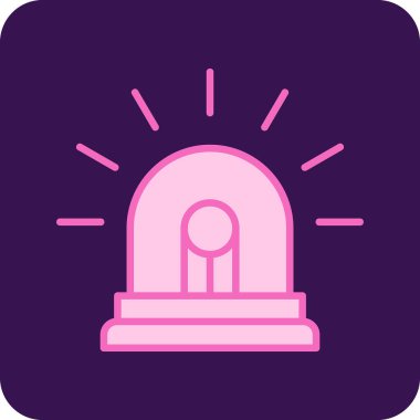 Beyaz arka planda izole edilmiş orta çağ başlık simgesi. Ortaçağ şapkası. Korunma savunması. mor kare düğme. vektör.