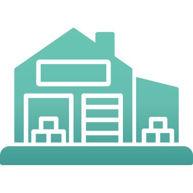 Emlak renkli vektör simgesi