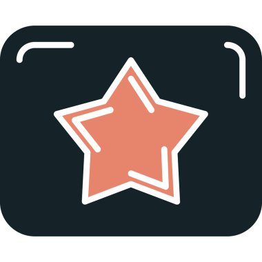 Favori Vektör Şekil Simgesi Tasarımı