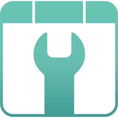 İngiliz anahtarı simgesi vektör çizimi tasarımı