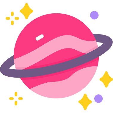 Tatlı bir uzaylı çizgi filminin vektör çizimi