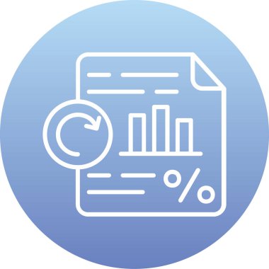 Analiz. Web simgesi basit illüstrasyon