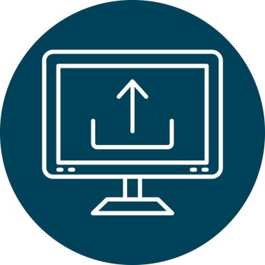 Bilgisayar. Web simgesi vektör illüstrasyonu