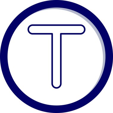 vector illustration of a sign of a letter