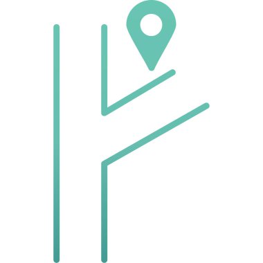 konum simgesi. Web tasarımı için harita pin vektör simgelerinin özet çizimi