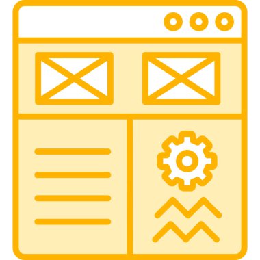 tarayıcı web sayfası basit vektör illüstrasyonu