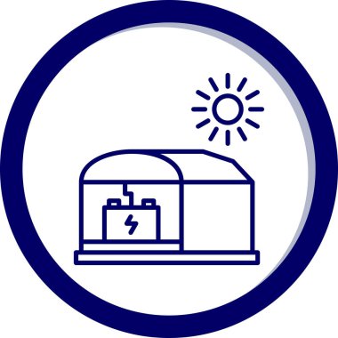 Pil simgesinin vektör illüstrasyonu