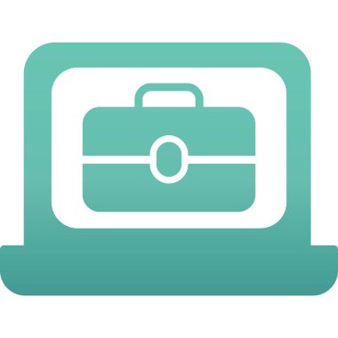 bagaj. Web simgesi basit illüstrasyon