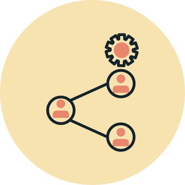 Sosyal medya pazarlama vektör illüstrasyonu