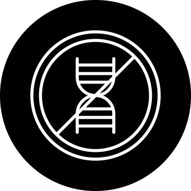 Moda biçimi izole edilmiş arkaplanda DNA molekül simgesi