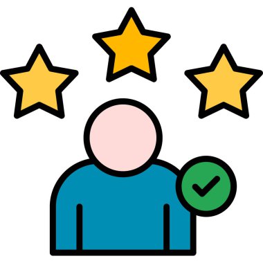 derecelendirme geribildirim renk ikonu