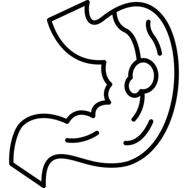 Mide. Web simgesi basit tasarım