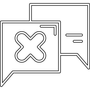 ileti simgesi, vektör illüstrasyonu