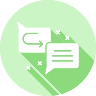 Mesaj var. Web simgesi basit illüstrasyon