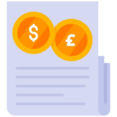 Para için. Web simgesi basit illüstrasyon