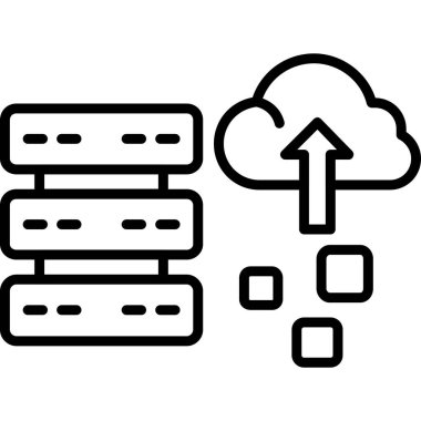 sunucu ağ vektör çizimi tasarımı