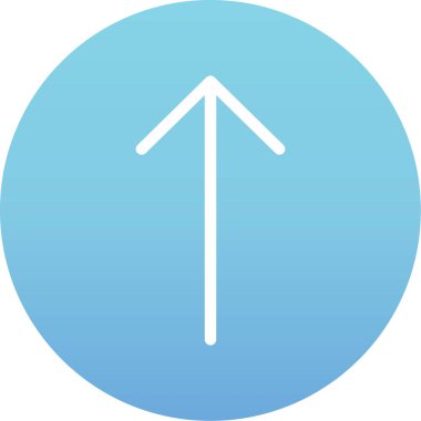 Mavi ok simgesinin vektör illüstrasyonu