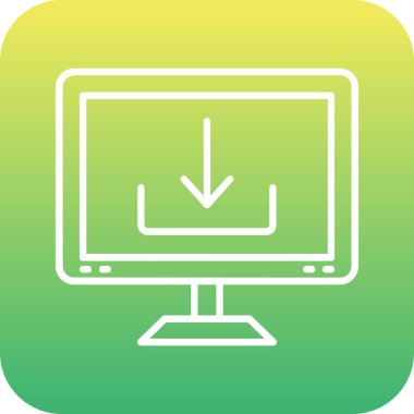 bilgisayar simgesi vektör illüstrasyonu