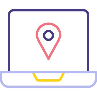map location pin. web icon simple illustration