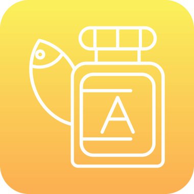 Bir yağ ikonunun vektör çizimi