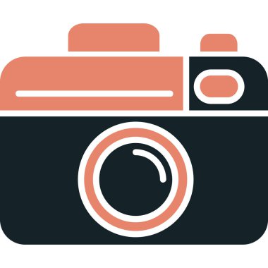 - Kamera. Web simgesi vektör illüstrasyonu