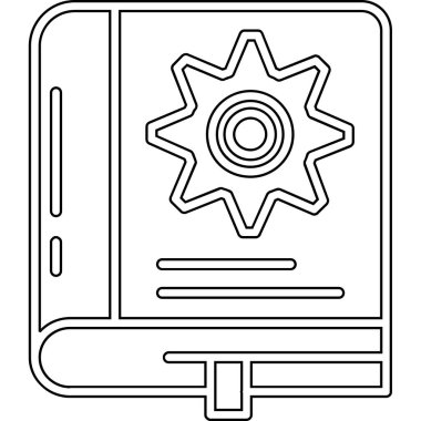 Bilgisayar donanım teknolojisi simgesi ana hat biçiminde