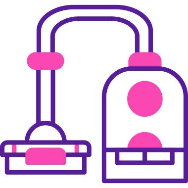 Temizlik. Web simgesi basit illüstrasyon