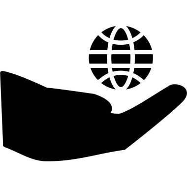 genel ağ simgesi, vektör illüstrasyonu