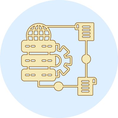 Modern simgenin vektör illüstrasyonu