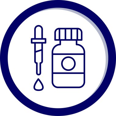 Şişe. Web simgesi basit illüstrasyon