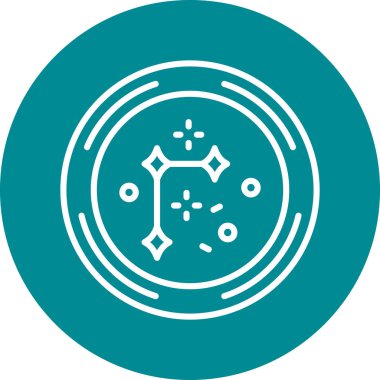 Benzersiz bilim simgesi çizgi vektörü