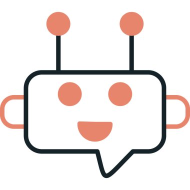 Konuş. Web simgesi basit illüstrasyon