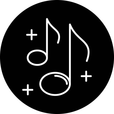 Müzik simgesinin vektör illüstrasyonu