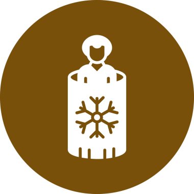 Kar Tanesi ikonu vektör illüstrasyonu