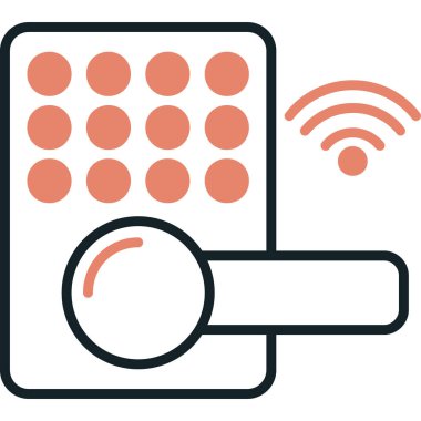 Kablosuz. Web simgesi basit illüstrasyon