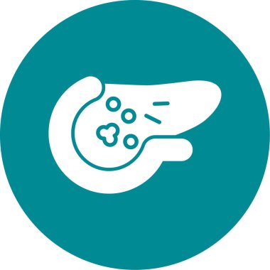 Karaciğer simgesinin vektör çizimi