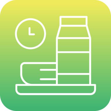 Vektör yiyecek ve sağlık simgesi