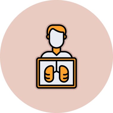 çevrimiçi öğrenme renk simgesi, vektör illüstrasyonu