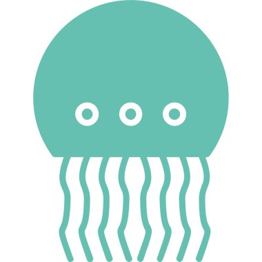 Deniz hayvanı ikonu. vektör illüstrasyonu