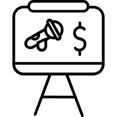 para çantası ikon vektör illüstrasyonu